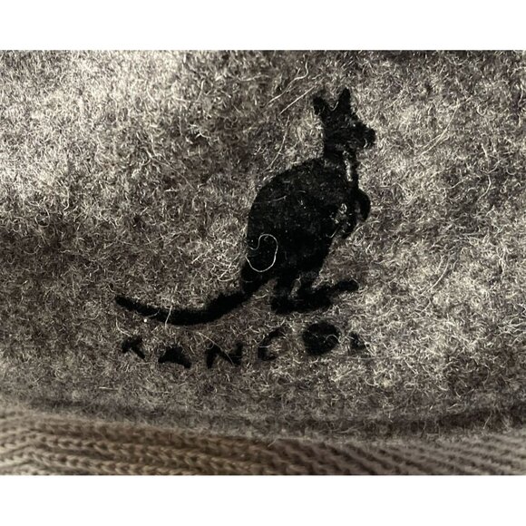 Vintage Kangol Gray Fine Wool Newsboy Cap With Earflaps Cabby Hat - Picture 5 of 8